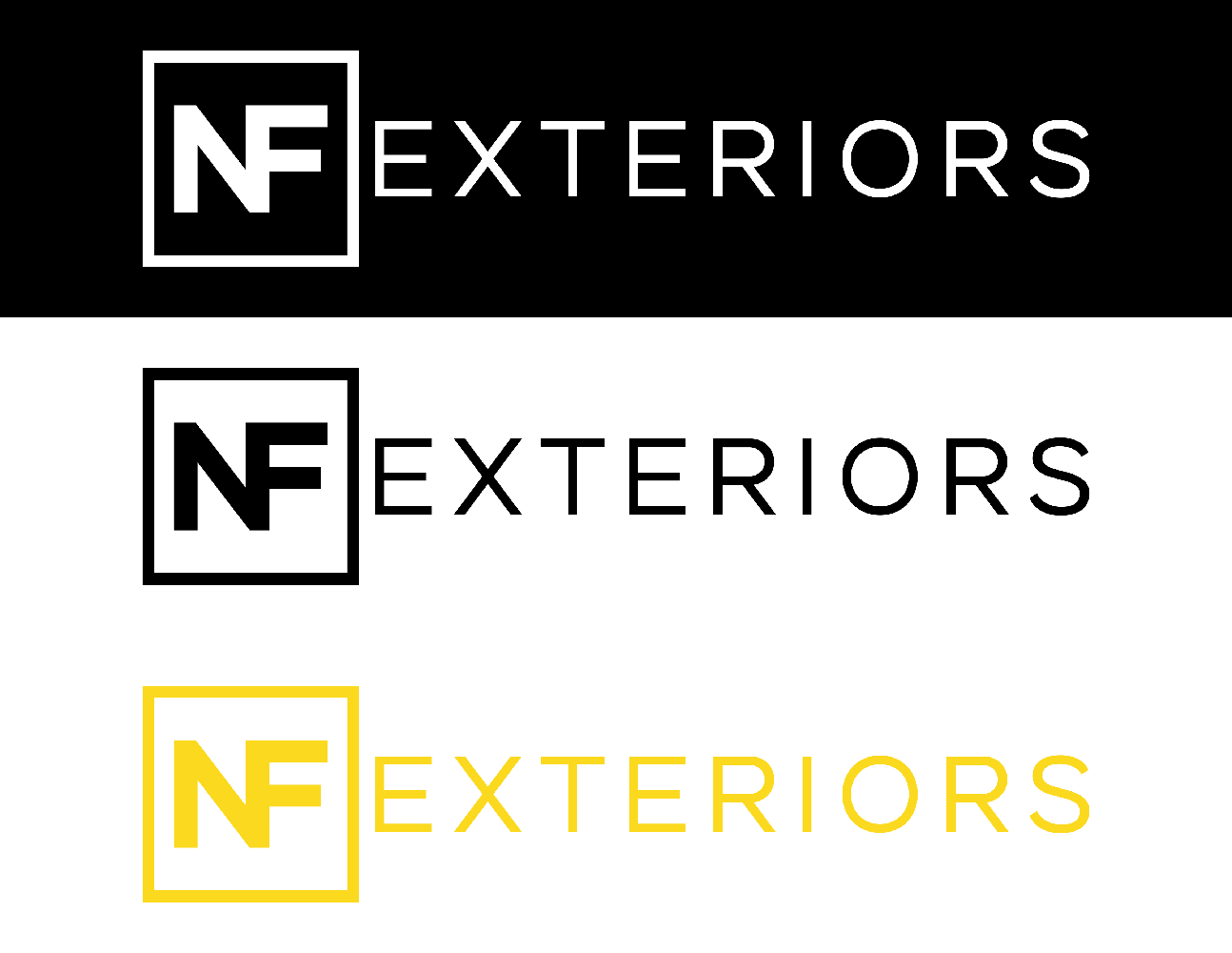 NF Exteriors brand application