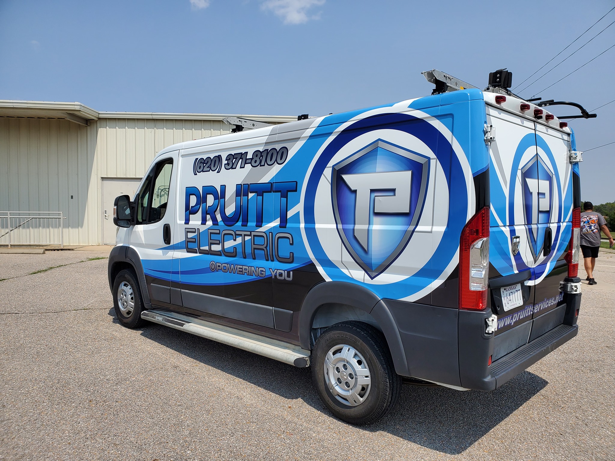 Pruitt branded vehicle