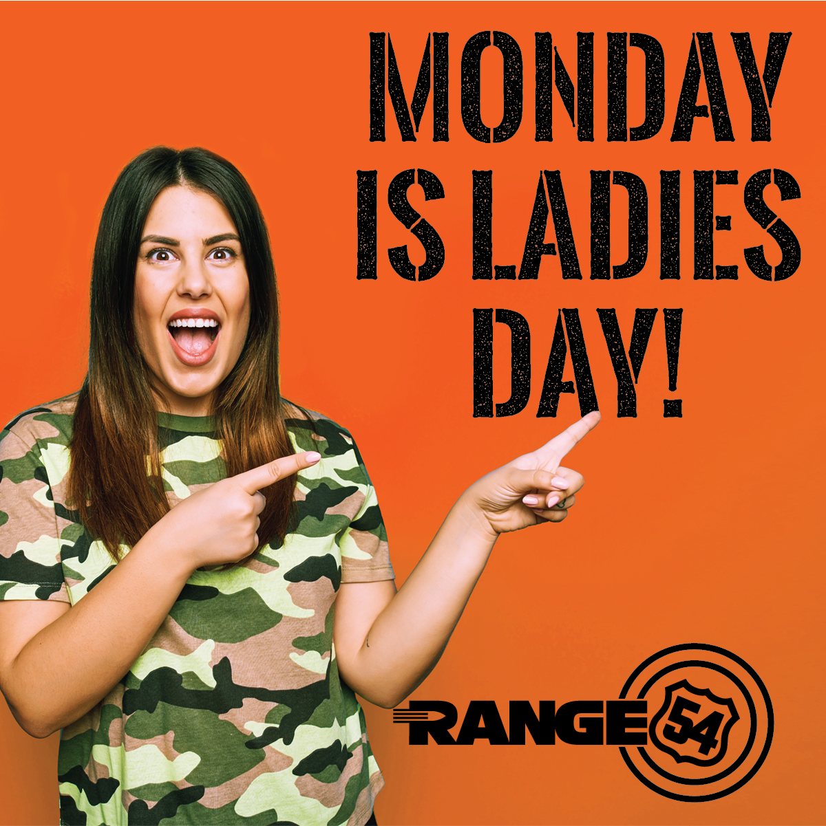 Range 54 Monday campaign creative
