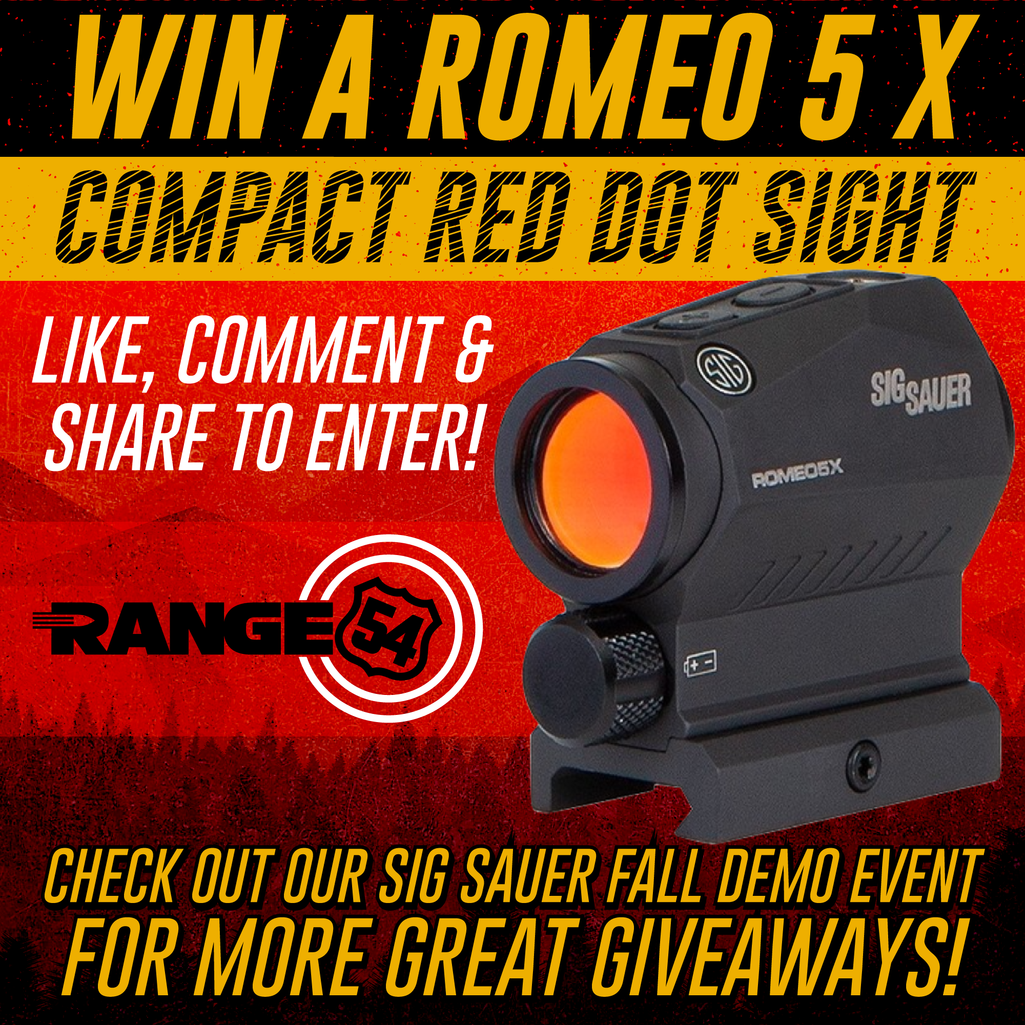 Range 54 giveaway campaign creative